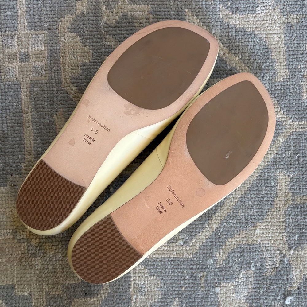 Reformation Cream Ballet Flats - Picture 8 of 9